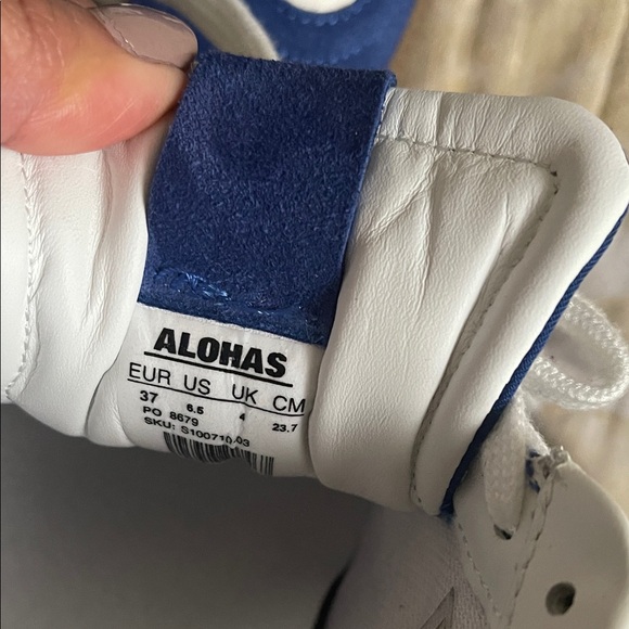 ALOHAS Women's Tb.490 Rife Sneakers Blue and White Sneakers 6.5 US New no box - Picture 5 of 5
